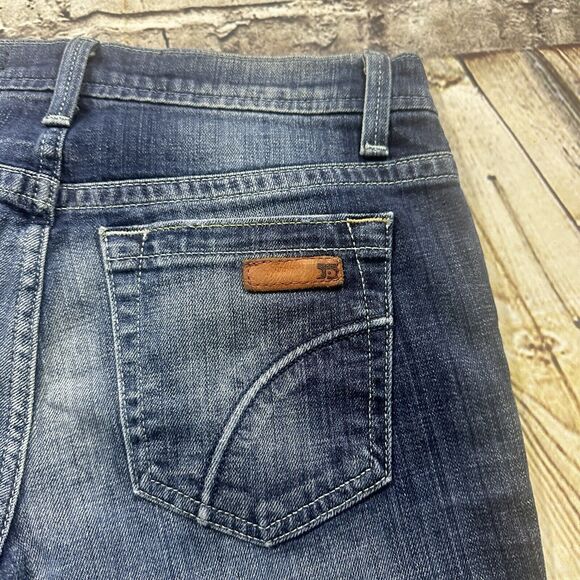 Joe’s Jeans Women’s 26 Blue Socialite Cropped Raw Hem Denim Pants Cowboy - Picture 7 of 13